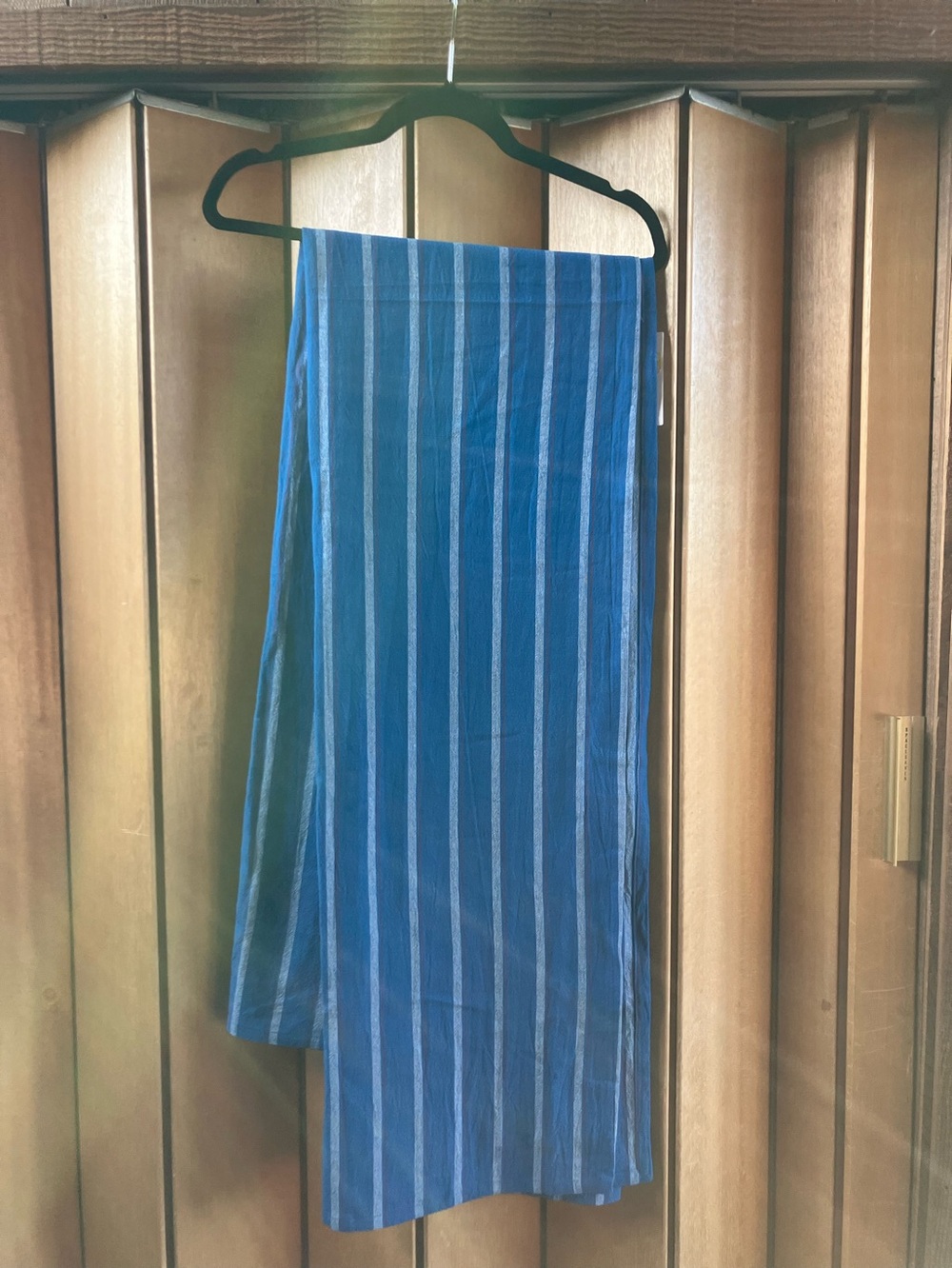 Rosie Assoulin x Target Striped Cotton Blue White Stripe Wrap Shawl Textile